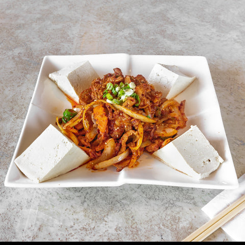 Stir-Fried Pork, Vegetable, and Tofu<br>두부제육볶음
