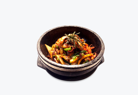 Baby Octopus Dolsot Bi Bim Bap<br>쭈꾸미 돌솥 비빔밥