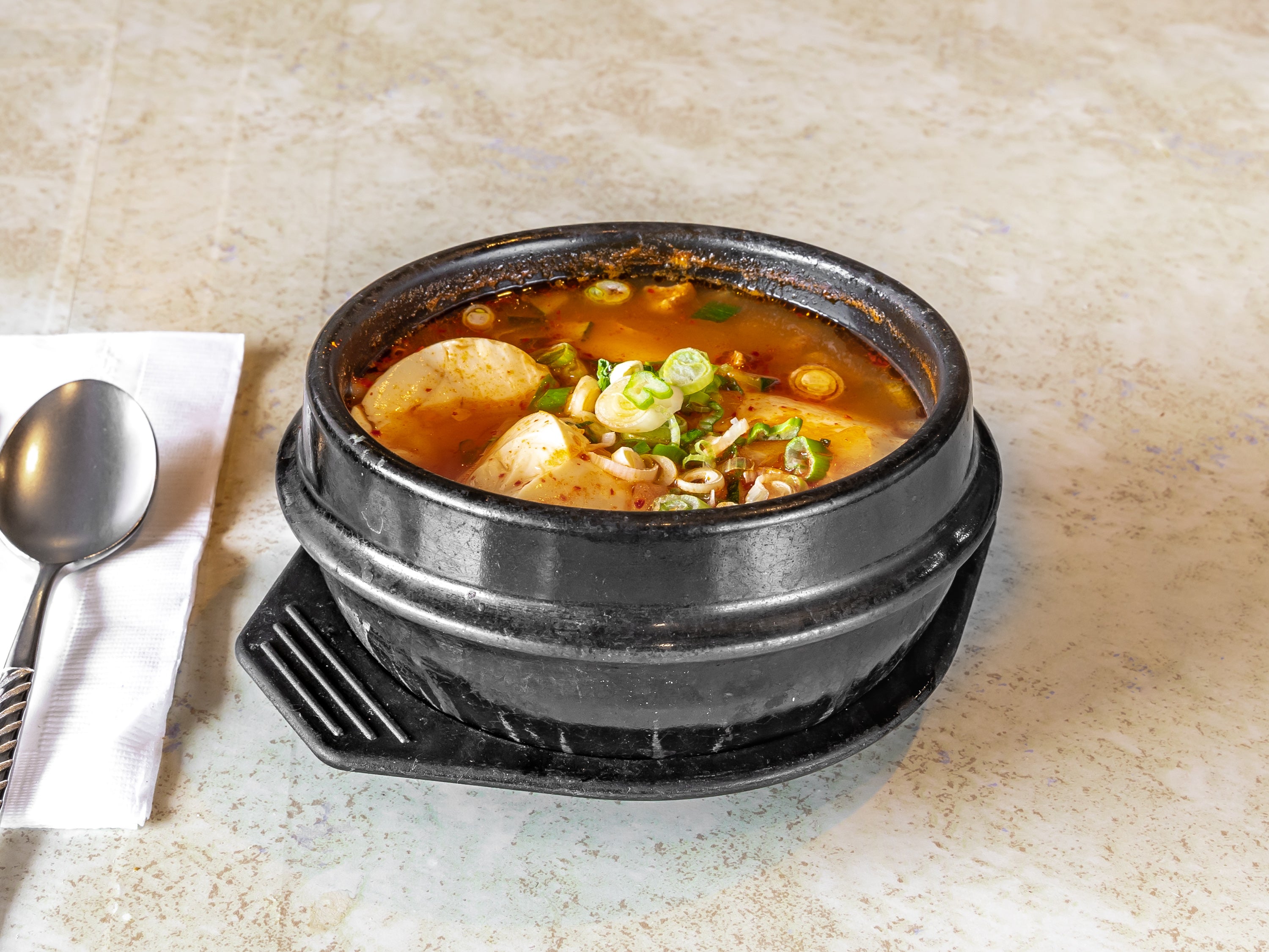 Soft Tofu Stew with Seafood<br>해물 순두부찌게